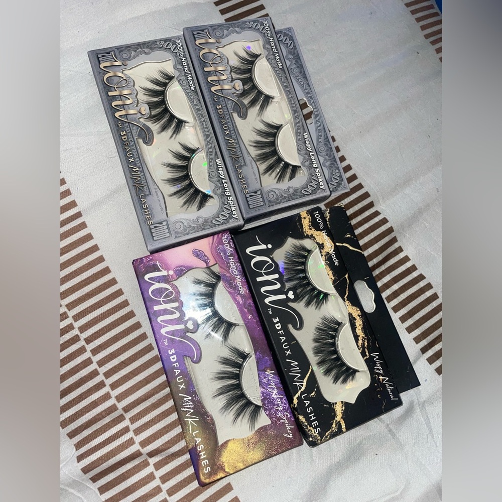 Ioni Strip Eyelashes 
Sold all together as a bundle
